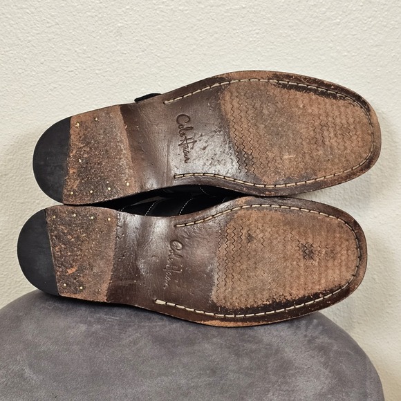 Cole‎ Haan 8.5 Fisherman Sandals Mens Black Leather Comfort Casual Shoes